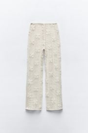 Floral Crochet Trousers Pants at eBay