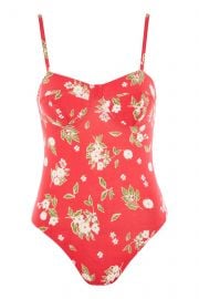 Floral Cupped Bodysuit by Topshop at Topshop