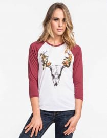 Floral Deer Baseball Tee at Tillys