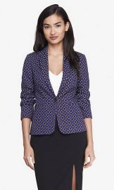 Floral Diamond Print Blazer at Express