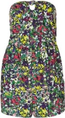 Floral Dot Bandeau Playsuit at Topshop