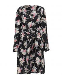 WornOnTV: Amy’s black floral v-neck dress on Good Morning America | Amy ...