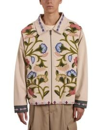 Floral Embroidered Work Jacket at Bloomingdales