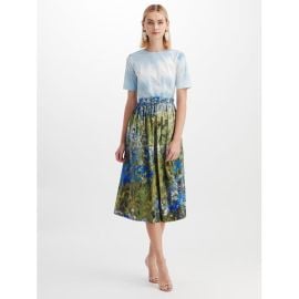  Floral Field Cotton Dress at Oscar de la Renta