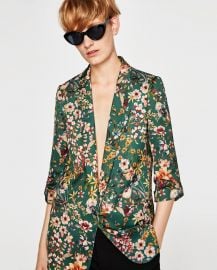 Floral Flowing Blazer at Zara