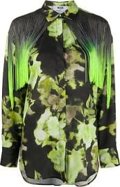 Floral Fringe Blouse by MSGM at Farfetch