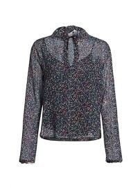 Floral Haze Georgette Tie-Neck Blouse by See by Chloe at Saks Fifth Avenue