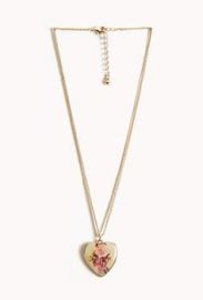 Floral Heart Necklace at Forever 21