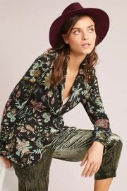 Floral Intarsia Blazer at Anthropologie