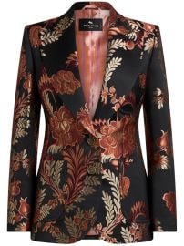 Floral Jacquard Jacket Etro at Farfetch