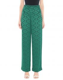 Floral Jacquard Pants at Yoox