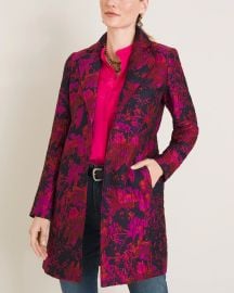 Floral Jacquard Topper at Chicos