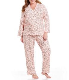 Floral Jersey Classic Pajamas by Lauren by Ralph Lauren at Dillards