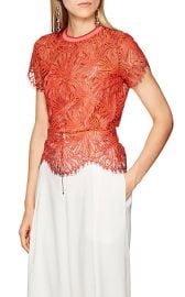 Floral Lace Top at Barneys