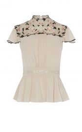 Floral Lace embroidered Top by Karen Millen at Karen Millen