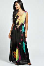 Floral Maxi Dress at Boohoo