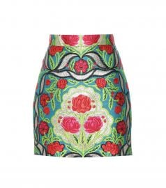 Floral Metallic Skirt by Gucci at Farfetch