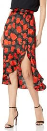 Floral Midi Skirt with Slit by The Kooples at Amazon