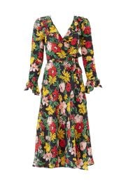 Floral Midi Wrap Dress at Rent the Runway