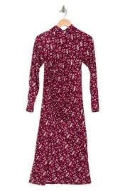 Floral Mock Neck Knit Dress at Nordstrom Rack