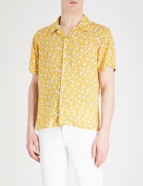 Floral-Pattern Woven Shirt by Sandro at Selfridges