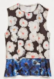 Floral Peplum Top at Zara