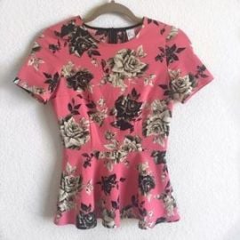 Floral Peplum Top at H&M