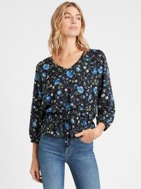 Floral Print Blouse by Banana Republic at Banana Republic