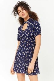 Floral Print Cutout Dress at Forever 21