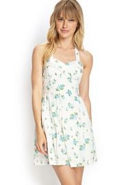 Floral Print Halter Dress at Forever 21