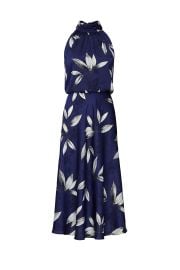 Floral Print Halter Midi Dress by Adrianna Papell at Rent The Runway