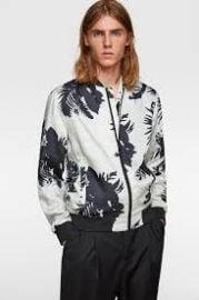  Floral Print Jacket at Zara