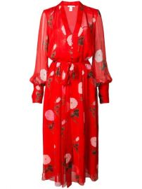 Floral Print Maxi Dress by Oscar de la Renta at Farfetch