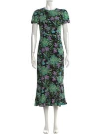 Floral Print Midi Length Dress at The Real Real