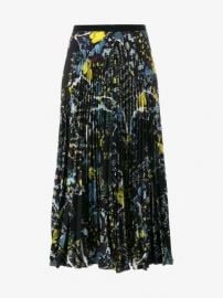 Floral Print Pleated Skirt by Erdem at Farfetch