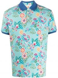 Floral Print Polo Shirt by Etro at Farfetch