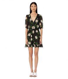 Floral Print Short Dress by The Kooples at Zappos