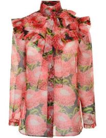 Floral Print Silk Blouse by Gucci at Gucci