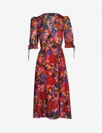 Floral-Print Silk Dress by The Kooples at Selfridges