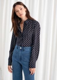 Floral Print Silk Shirt at & Other Stories