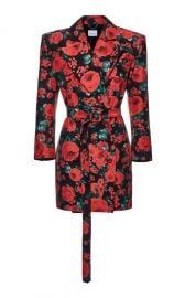 Floral Print Tuxedo Dress by Magda Butrym at Moda Operandi