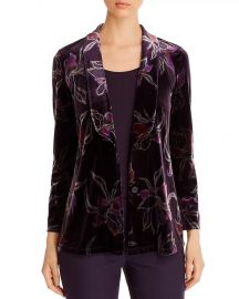 Floral-Print Velvet Jacket by Nic and Zoe at Bloomingdales