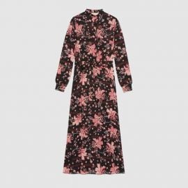 Floral Print Viscose Dress by Gucci at Gucci