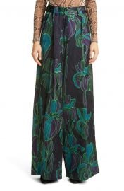 Floral Print Wide Pants at Nordstrom