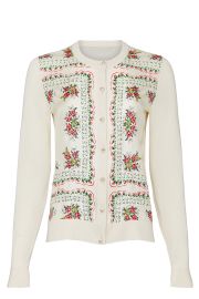 Floral Printed Cardigan by Tory Burch at Rent The Runway