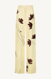 Floral Printed Crepe Molly Pant Lela Rose at Lela Rose