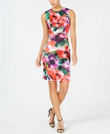 Floral Printed Sheath Dress at Macys