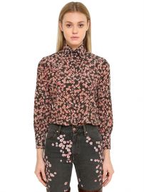 Floral Printed Silk Crepe Shirt by Isabel Marant at Luisaviaroma