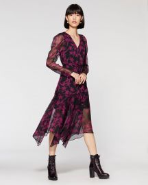 Floral Puff Shoulder Dress at Vince Camuto