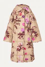 Floral Quilted Oversized Coat by Dries Van Noten at Net A Porter